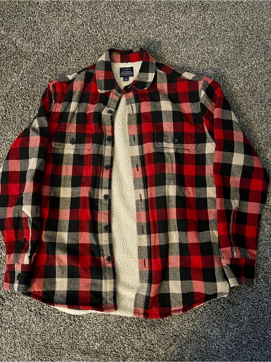 J. Crew Other - J Crew Men’s Plaid Fleece Jacket Size Medium